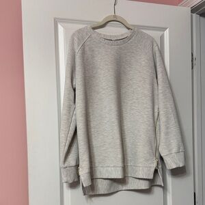Gray Sweatshirt with Side Zippers size Medium